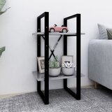 Furnova Knjižna omara 2-nadstropna betonsko siva 40x30x70 cm iverna pl., (21933559) | Shoptok.si