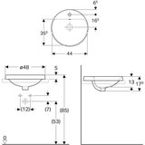 Geberit LAVABO VARIFORM UGRADNI KRUG fi480 GEBERIT 500.704.01.2 | ePonuda.com