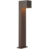 Zunanja svetilka rjave barve rje 65 cm vklj. LED IP64 z zatemnjeno svetlobo in solarno energijo - Charlene