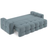 Makamii Modra raztegljiva sedežna garnitura iz tkanine bouclé 255 cm Milu – | Shoptok.si