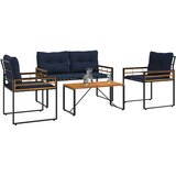  Set vanjskog namještaja s jastukom 4 pcs Mornarska | shoptok.hr