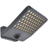 LUTEC LED senzorska zunanja stenska svetilka Atlantis (Do x Š x V: 22,4 x 20,1 x 12,4 cm, Siva) u