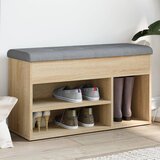 vidaXL Klupa za cipele boja hrasta 82 x 32 x 45,5 cm konstruirano drvo Cijene