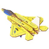  3d drvena slagalica-Žuti f-22 raptor | ePonuda.com