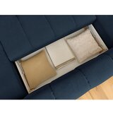 Bobochic Paris Temno modra raztegljiva/s prostorom za shranjevanje kotna sedežna garnitura (levi kot/v obliki črke "U") Fuji – | Shoptok.si