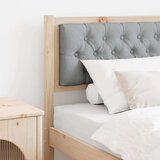 vidaXL Vzglavje Drugo Rjava in svetlo siva 75 cm Trdna borovina | Shoptok.si