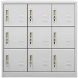 vidaXL ormarići s ključem 2 kom svjetlosivi 90 x 45 x 92,5 cm čelični | shoptok.hr