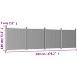 PANEL za ogradu sivi 699 x 186 cm WPC | shoptok.hr