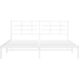 vidaXL Metalni okvir za krevet s uzglavljem bijeli 183x213 cm | shoptok.hr