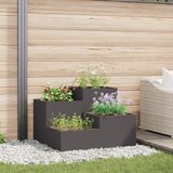 vidaXL Sadilica za vrt Crna Hladno valjani čelik 80 x 80 x 60 cm Cijene