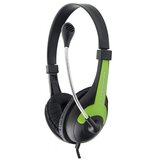 Esperanza Slušalica sa mikrofonom ROOSTER, volume control, green, EH158G | Eponuda.ba