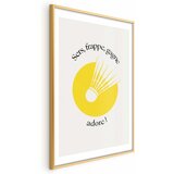  Plakat - Shuttlecock Against the Yellow Sun 60x90 Zlatni okvir s margom | shoptok.hr