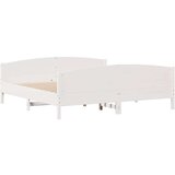 vidaXL Okvir kreveta bez madraca bijeli 180x200 cm od masivne borovine | shoptok.hr