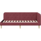  Kutni okvir kreveta Vinska crvena 90 x 190 cm tkanina | shoptok.hr