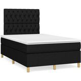  The Living Store Box spring postelja z vzmetnico LED črna 120x190 cm blago - Box Spring Postelja, (21497692) | Shoptok.si
