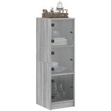  Visoka komoda sa staklenim vratima boja hrasta 35 x 37 x 109 cm | Eponuda.com