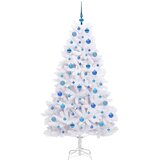  Umjetno božićno drvce s nogom Bijela 180 cm PVC i čelik | shoptok.hr