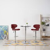 The Living Store Barski stolčki 2 kosa vinsko rdeče umetno usnje - Barski Stolček, (21837055) | Shoptok.si
