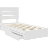  Krevet s od storage Bijelo 70 x 190 cm Konstruirano drvo | shoptok.hr