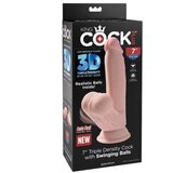 King Cock Dildo Plus 3D 7 Swinging Balls | Shoptok.si