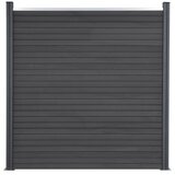  Set panela za ogradu sivi 526 x 186 cm WPC | shoptok.hr