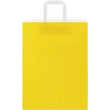  Papirnate vrećice 250 kom s ručkama žute 26x12x35 cm | shoptok.hr