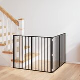  Vrata za pse 2 pcs Crna 100 x 80 cm Cinkani čelik | shoptok.hr