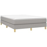  Za krevet s oprugama svjetlosivi 140 x 190 cm od tkanine | shoptok.hr