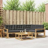  Set vanjskih sofa 5 kom. Bijela i antracit Poliester | shoptok.hr