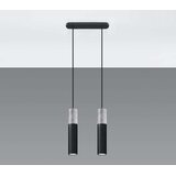  Sollux SL.0651 - Luster na sajli BORGIO 2xGU10/40W/230V beton/metal crna | Eponuda.com