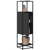 vidaXL Visoka ploča crna 35,5x35x139 cm Konstruirano drvo i metal | shoptok.hr