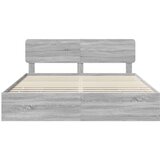 vidaXL Okvir za krevet Siva Sonoma 200 x 200 cm Inženjersko Drvo | shoptok.hr