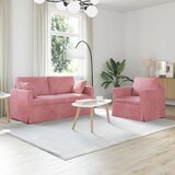  Set sofe 2 pcs Ružičasta 158 x 78 x 80 cm Baršun | Eponuda.com