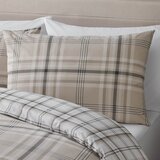 Catherine Lansfield Rjava/bež posteljnina za zakonsko posteljo 200x200 cm Kelso Check – | Shoptok.si