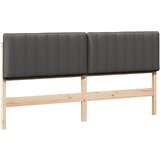 vidaXL Tapecirano vzglavje z vzglavjem Rjava in temno siva 180 cm, (5000109412) | Shoptok.si