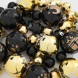 vidaXL Set božičnih okraskov 40 pcs Črna in zlata | Shoptok.si