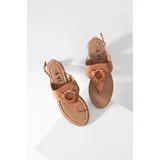 Answear Lab Sandale za žene, boja: smeđa