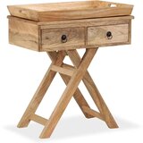  Stranska mizica iz trdnega mangovega lesa 65x40x76 cm, (20828435) | Shoptok.si