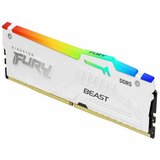 Kingston Memorija 16GB/DIMM/DDR5/5200MHz/CL40/FURY Beast RGB/bela | ePonuda.com