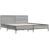  The Living Store Posteljni okvir siva sonoma 200x200 cm inž. les in kovina - Posteljni Okvir, (21525116) | Shoptok.si