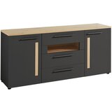 Hom`in komoda, barve grafita, barve hrasta | Shoptok.si