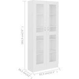  Vitrina bijela 82,5 x 30,5 x 185,5 cm od iverice | shoptok.hr