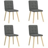 vidaXL Jedilni stoli 4 kosi temno sivo blago, (21822354) | Shoptok.si