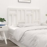  Uzglavlje za krevet bijelo 145,5x4x100 cm od masivne borovine | shoptok.hr