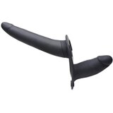 Strap U Power Pegger Double Strap-On Vibrator - Black Cijene