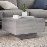 vidaXL klubska mizica siva sonoma 55x55x31 cm inženirski les | Shoptok.si