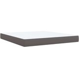 vidaXL Krevet s oprugama i madracem sivi 180 x 200 cm od umjetne kože | shoptok.hr