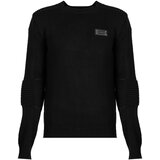 Les Hommes Puloverji LKK122-607U | Motorcycle Jumper Črna Cene