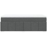  Krevet s oprugama i madracem tamnosivi 90 x 190 cm od tkanine | shoptok.hr