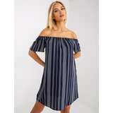 Fresh Made Dress-D73771M30145I-navy blue | Shoptok.si